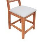 Kit 2 Banquetas Baixa/cadeiras Gabi Madeira Maciça Encosto Te