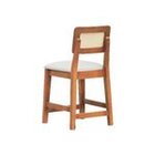 Kit 2 Banquetas Baixa/cadeiras Gabi Madeira Maciça Encosto Te