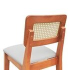 Kit 2 Banquetas Baixa/cadeiras Gabi Madeira Maciça Encosto Te