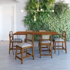 Kit 2 Banquetas Baixa/cadeiras Gabi Madeira Maciça Encosto Te