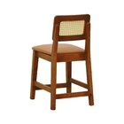 Kit 2 Banquetas Baixa/cadeiras Gabi Madeira Maciça Encosto Te