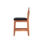 Kit 2 Banquetas Baixa/cadeiras Lyon Madeira Maciça Encosto An