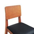 Kit 2 Banquetas Baixa/cadeiras Lyon Madeira Maciça Encosto An