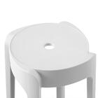 Kit 2 Banquetas Baixa Empilhável Nordica - Branco