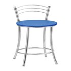 Kit 2 Banquetas Bc26-b A103 Cromada/azul