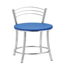 Kit 2 Banquetas Bc26-c A103 Cromada/azul