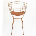 Kit 2 Banquetas Bertóia Maciça Cobre Altura 60cm - Poltronas