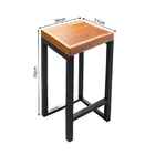 Kit 2 Banquetas Bistro Premium Estilo Industrial