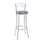 Kit 2 Banquetas Cromadas Bc26-a De Metal E Assento Espuma D15