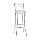 Kit 2 Banquetas Cromadas Bc26-a De Metal E Assento Espuma D15