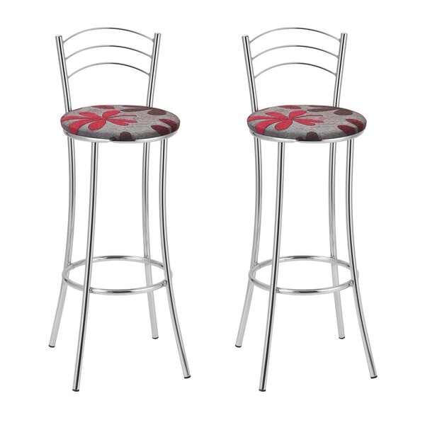 Kit 2 Banquetas Cromadas Bc26-a E511 Cromado/estampado