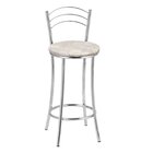 Kit 2 Banquetas Cromadas Bc26-b E503 Cromado/bege