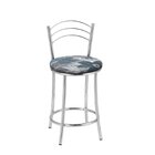 Kit 2 Banquetas Cromadas Bc26-c - E510 Cromado/azul