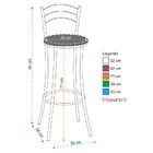 Kit 2 Banquetas Cromadas Bc26a De Metal E Assento Espuma D15