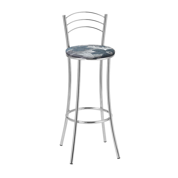 Kit 2 Banquetas Cromadas Bc26a De Metal E Assento Espuma D15