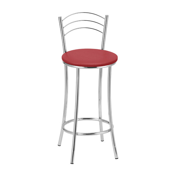 Kit 2 Banquetas Cromadas Bc26b De Metal E Assento Espuma D15