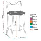 Kit 2 Banquetas Cromadas Bc51-c - E523 Cromada/branco