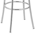 Kit 2 Banquetas Cromadas Bc51a De Metal E Assento Espuma D15