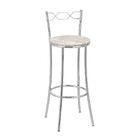 Kit 2 Banquetas Cromadas Bc51a De Metal E Assento Espuma D15