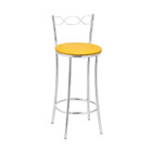 Kit 2 Banquetas Cromadas Bc51b De Metal E Assento Espuma D15