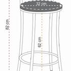 Kit 2 Banquetas Cromadas Bc51b De Metal E Assento Espuma D15