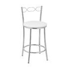 Kit 2 Banquetas Cromadas Bc51c De Metal E Assento Espuma D15