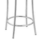 Kit 2 Banquetas Cromadas Bc51c De Metal E Assento Espuma D15