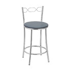 Kit 2 Banquetas Cromadas Bc51c De Metal E Assento Espuma D15