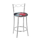 Kit 2 Banquetas Cromadas Bc51c De Metal E Assento Espuma D15