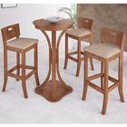 Kit 2 Banquetas Decorativas Sala De Jantar Dora Com Estofado