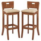 Kit 2 Banquetas Decorativas Sala De Jantar Dora Com Estofado