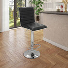 Kit 2 Banquetas Decorativas Sala Mitty Pu Sintético Preta G56