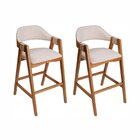 Kit 2 Banquetas Em Madeira Maciça Bélgica Espresso Móveis Imb