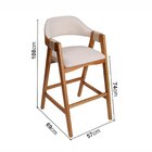 Kit 2 Banquetas Em Madeira Maciça Bélgica Espresso Móveis Imb