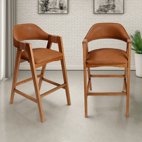 Kit 2 Banquetas Em Madeira Maciça Bélgica Espresso Móveis Imb