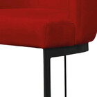 Kit 2 Banquetas Emília Decorativas Para Cozinha Em Suede Verm