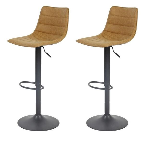 Kit 2 Banquetas Giratória Barbacena Rivatti Revestimento Em P