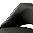 Kit 2 Banquetas Giratórias Estofadas Com Encosto Nicole Preto