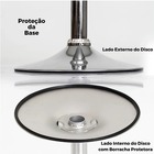 Kit 2 Banquetas Gomos Estofada Giratoria Confort Cozinha Bar