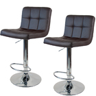 Kit 2 Banquetas Gomos Para Cozinha 3-35 Marrom