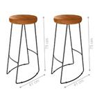 Kit 2 Banquetas Industriais Jellipe Madeira