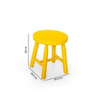 Kit 2 Banquetas Infantil Espanha Amarelo