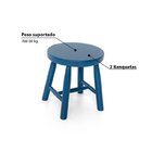 Kit 2 Banquetas Infantil Espanha Azul