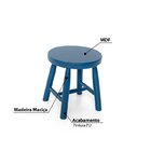 Kit 2 Banquetas Infantil Espanha Azul