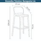 Kit 2 Banquetas Lia Amis Rivatti Em Polipropileno Branco Asse