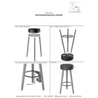 Kit 2 Banquetas Londres Cor Café - Speciale Home