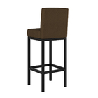 Kit 2 Banquetas Londres Encosto Area Gourmet Marrom