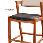 Kit 2 Banquetas Madeira Maciça, Estofada E Rattan De Fibra 10