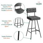 Kit 2 Banquetas Madri Alta 93cm - Salaone