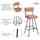 Kit 2 Banquetas Madri Alta 93cm - Salaone